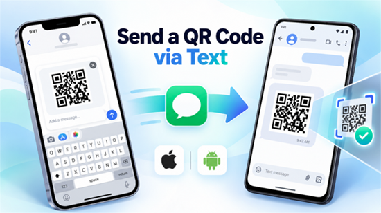 Send QR-kode med tekst