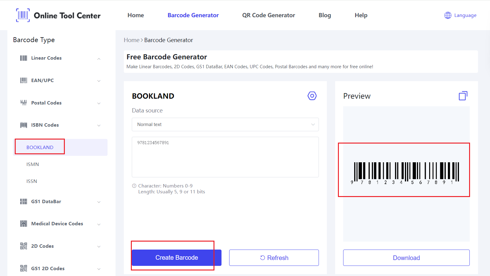 Gratis online Bookland EAN stregkode generator.png