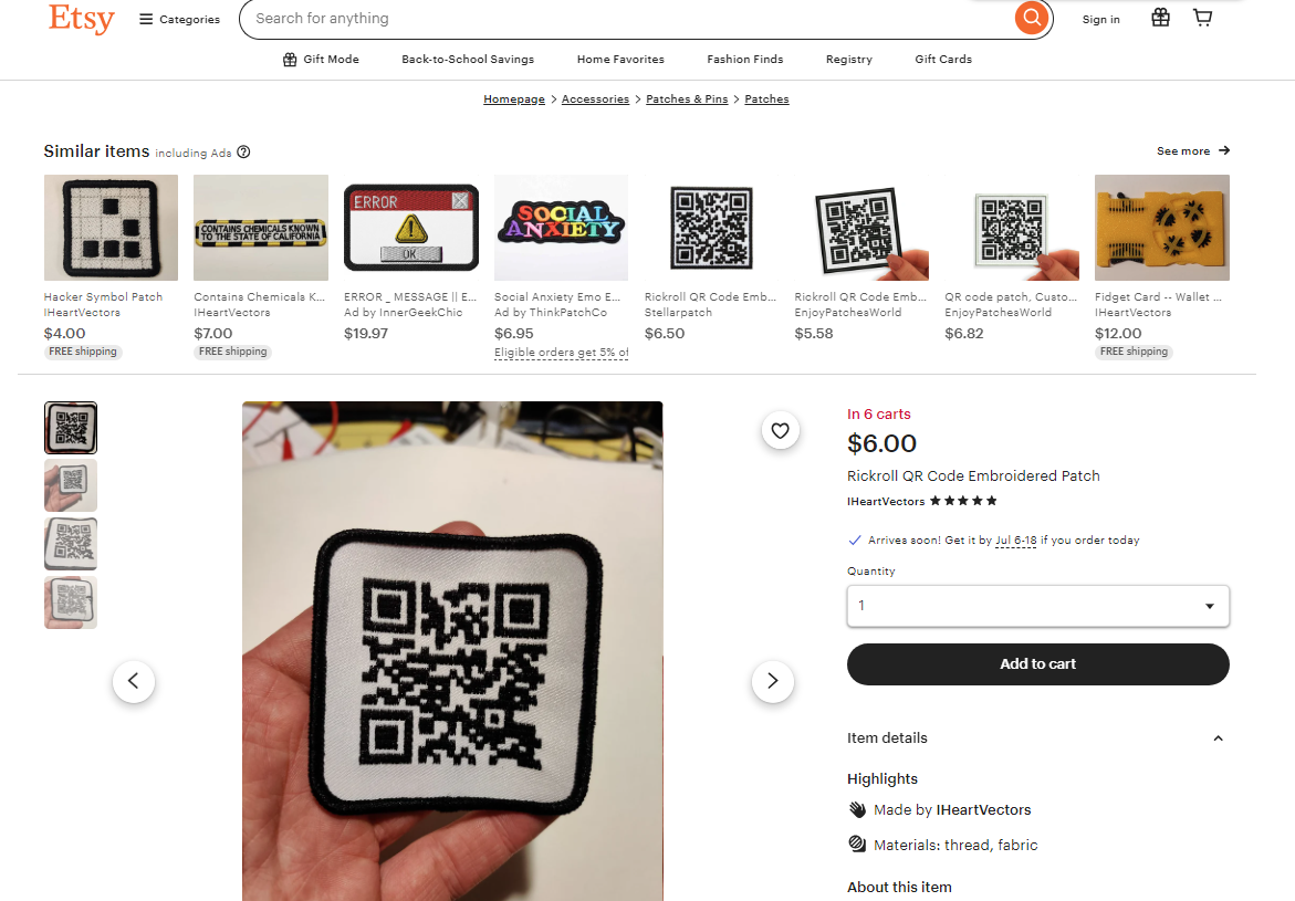 broderet qr kode rick roll fra Etsy.png