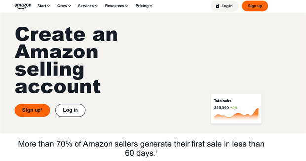 Amazon sælgerkonto