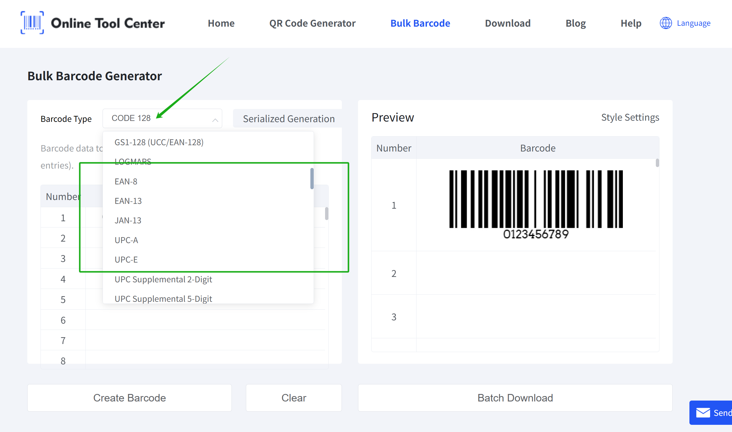 choose right barcode format Vælg rigtigt stregkodeformat