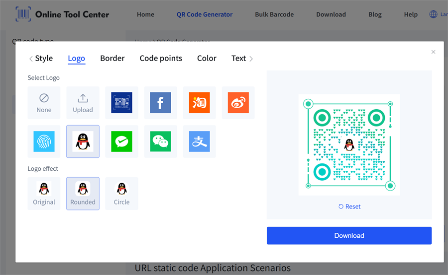oprette brugerdefineret QR-kode med logo