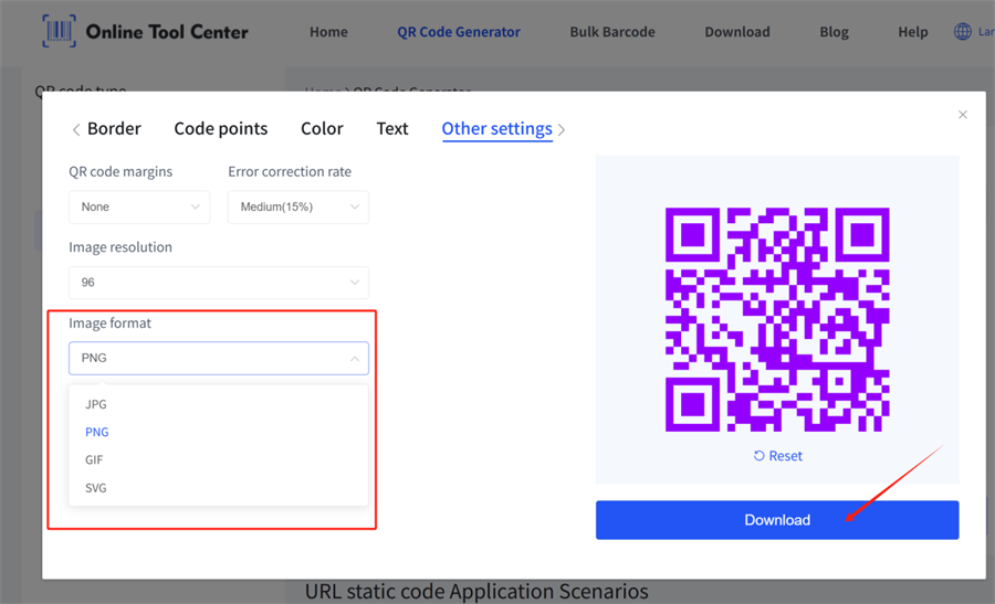 qr code image formats QR-kode billedformater
