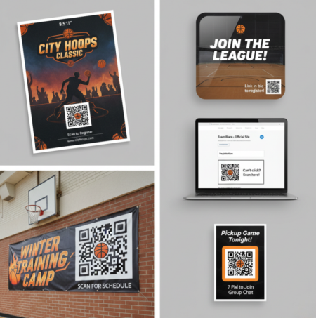 Brug af basketball QR koder