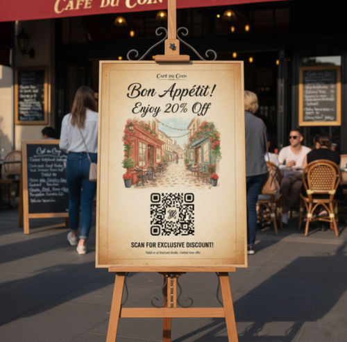 restaurant kampagne qr kode