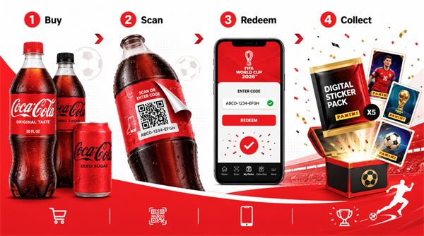 scan and redeem Coca Cola FIFA 2026 Code Scan og indløs Coca Cola FIFA 2026 Kode