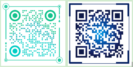 QR-kode med rammer