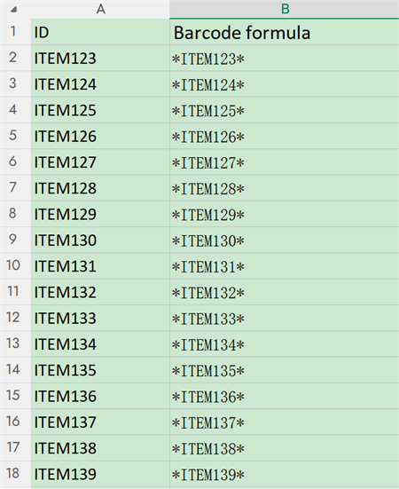 asset id excel aktiv id excel