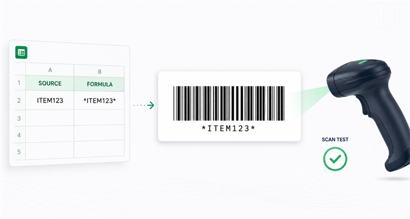 use libre barcode 39 in excel Brug gratis stregkode 39 i excel