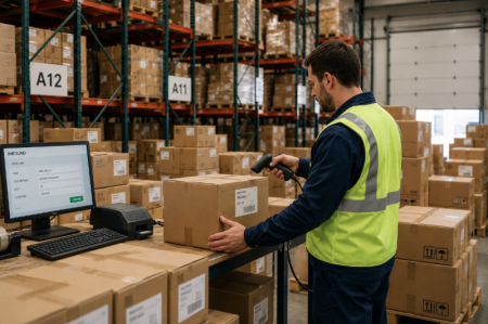 scanning stregkoder i lager