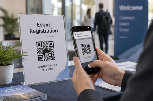 QR-kode til registrering