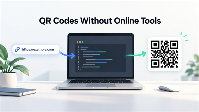 Create a QR Code without online tools Opret en QR-kode uden online værktøjer
