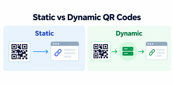 Statiske vs. dynamiske QR-koder